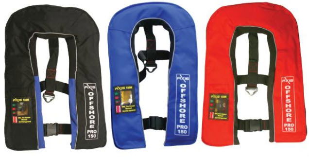 AXIS INFLATABLE PFD - “OFFSHORE PRO 150” - MANUAL
