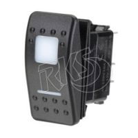 NARVA SPST OFF/MOM ON 12-24V RED LED ILLUMINATEDSEALED ROCKER SWITCH (BLISTER PACK OF 1)