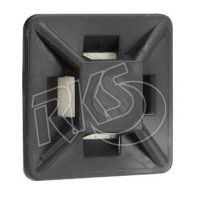 NARVA 19mm X 19mm BLACK SELF ADHESIVE CABLE TIE MOUNT (PACK OF 25)