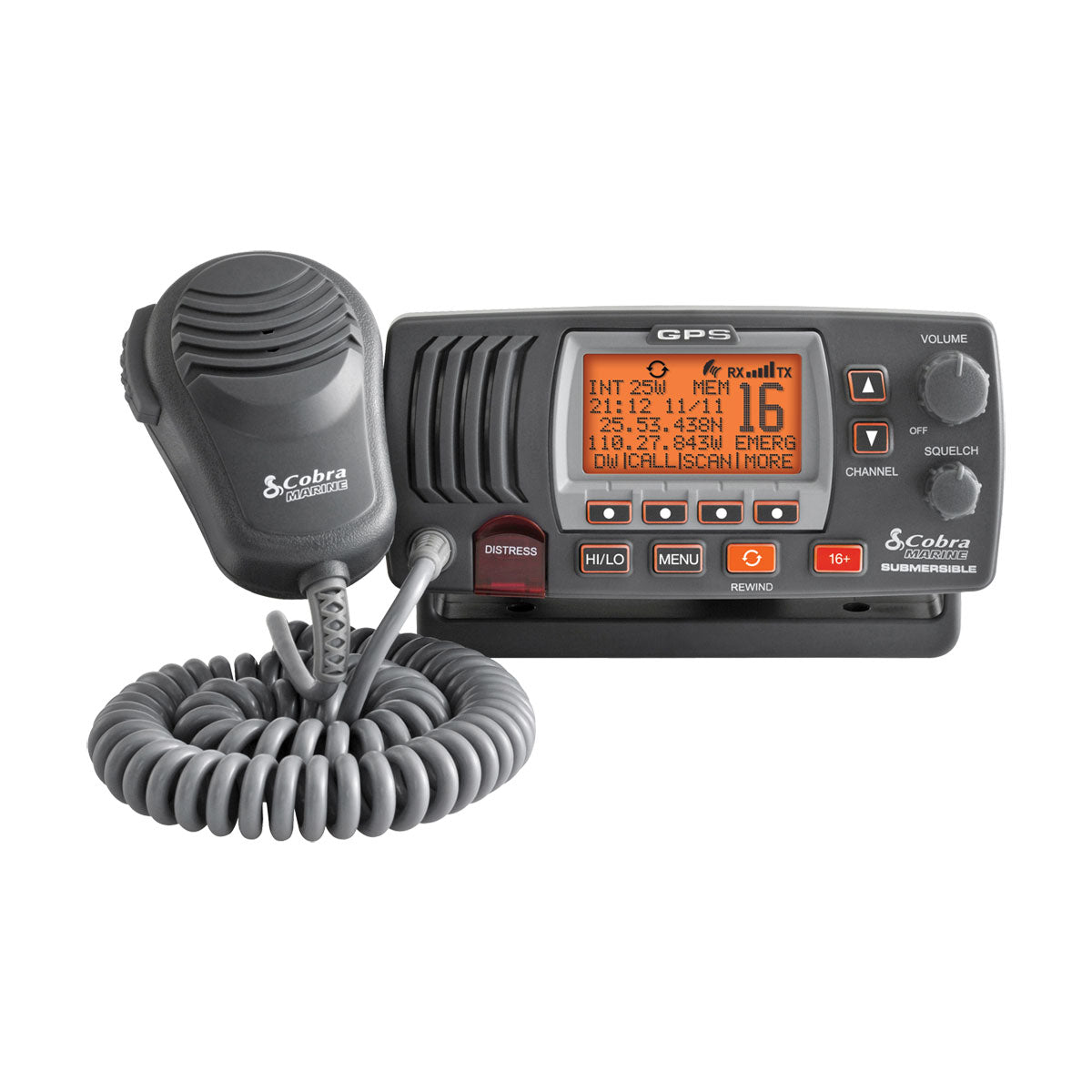 Cobra Marine VHF Radio – Class-D Fixed Mount With GPS