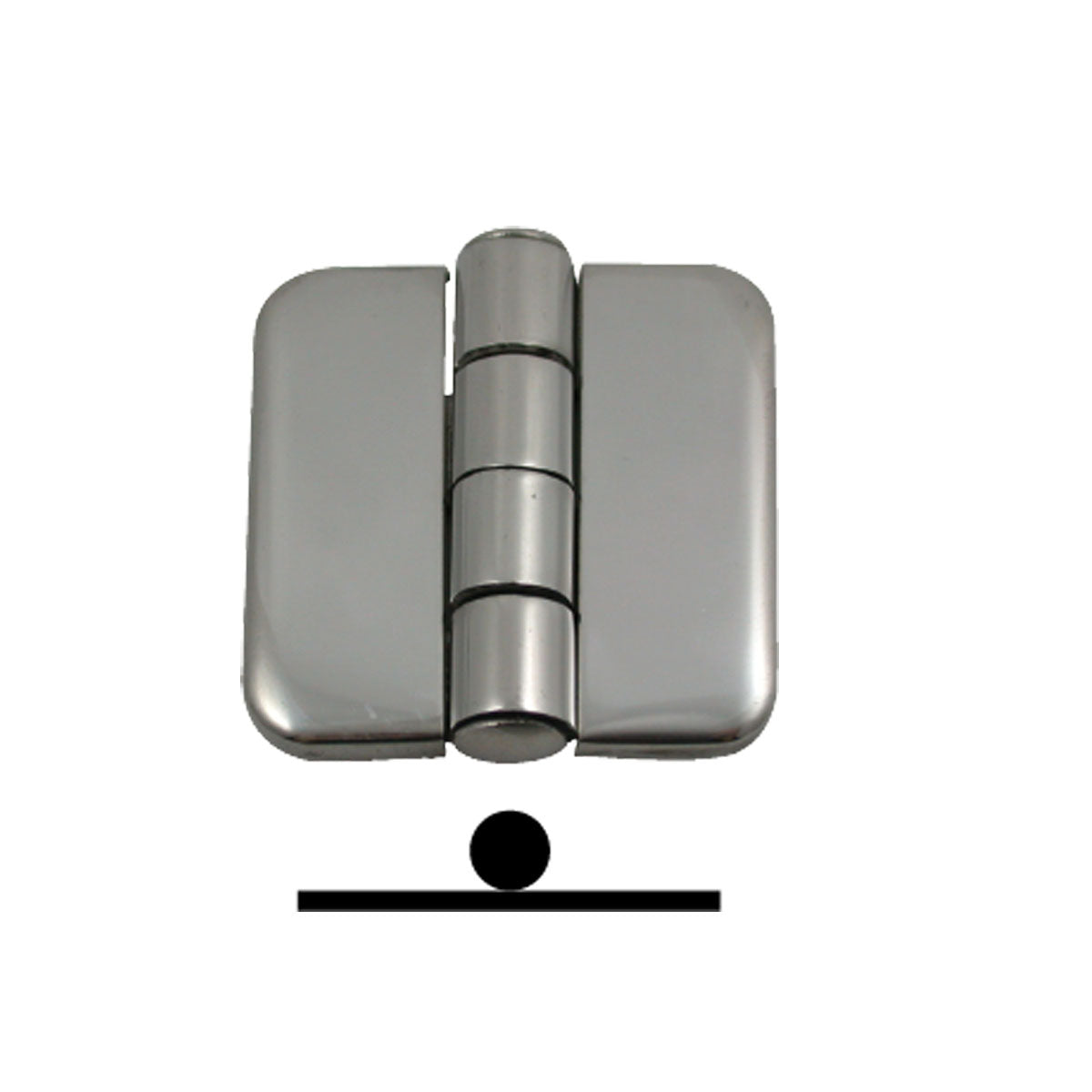 Marine Town® Covered Hinges – Stainless Steel