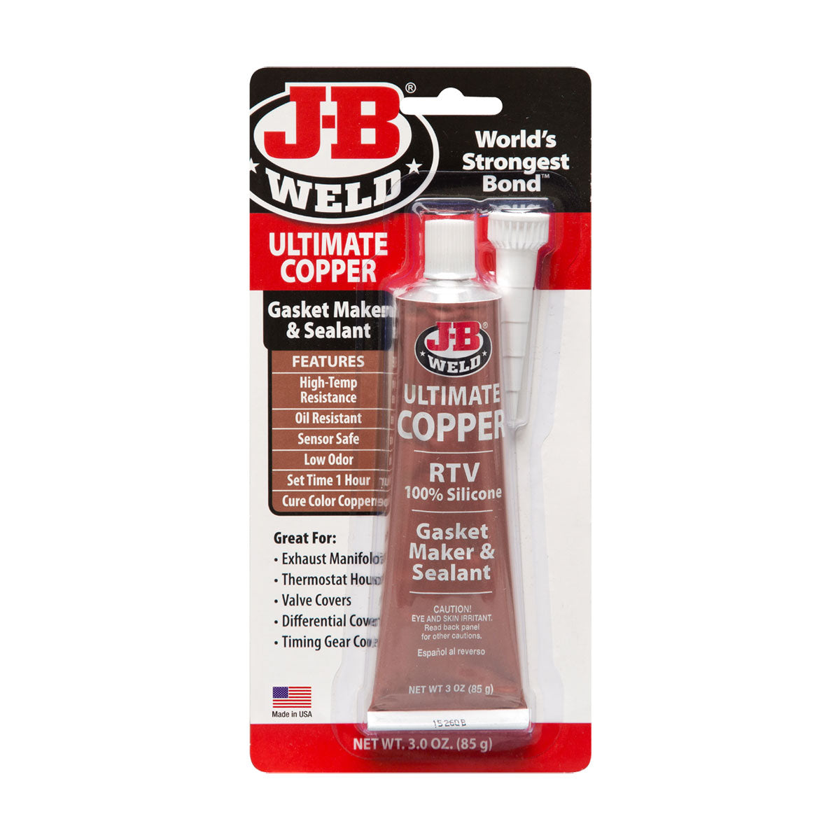 J-B Weld® Ultimate Copper Silicone – Gasket Maker